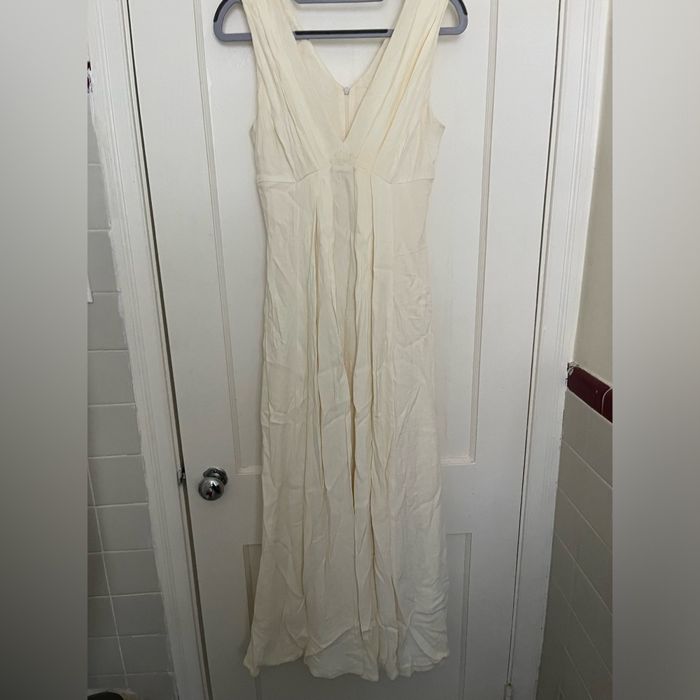 Vintage Jessica McClintock Collections Cream Maxi Dress
